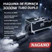 M�quina de Fuma�a 3000w Tubo Duplo Controle DMX