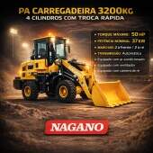 Pá Carregadeira 3200kg Cap. De Carga 1.500Kg a Diesel 4 Cilindros com Troca Rápida