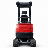 Mini Escavadeira a Diesel 25 hp 1500 kg Braço Articulado Cabine Aberta com Cobertura