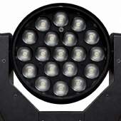 Moving Beam Bee Eye 19 LED RGBW 15w DMX512 Painel Digital