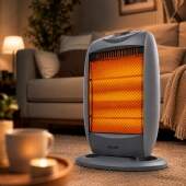 Aquecedor Domestico Halógeno 1200w com Proteção Superaquecimento
