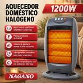 Aquecedor Domestico Halógeno 1200w com Proteção Superaquecimento