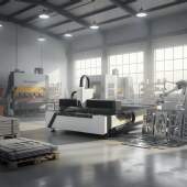 Máquina de Corte a Laser de Fibra 6000w 1500x3000mm 380v