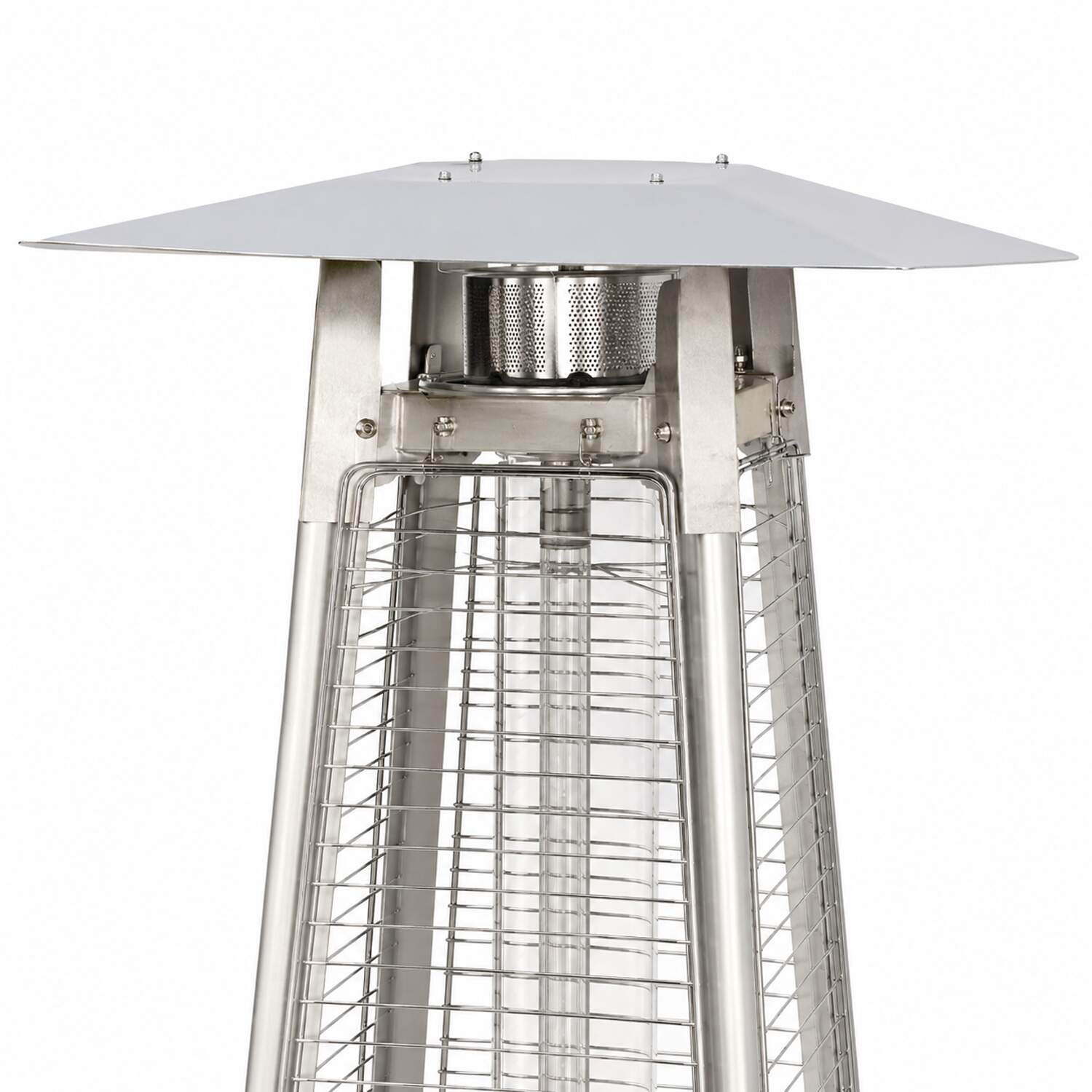 Aquecedor Externo a Gás Pirâmide Quadrado 13KW em Aço Inox - Nagano…