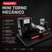 Mini Torno Mecânico Alta Potência 60w 12000 RPM