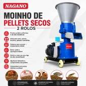 Moinho de Pellets Secos 2 Rolos Produ��o de Ra��o Animal Granulada
