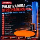 Paletizadora Automática 2000KG Strechadeira Painel 0 a 2,9 m/min Digital
