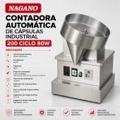 Contadora Automática de Cápsulas Industrial 200 Ciclo 80W