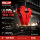 Braçadeira Pega Viga Talha 1 Ton