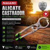 Alicate Castrador de Boi Bezerro Cabrito Porco Aço Inox