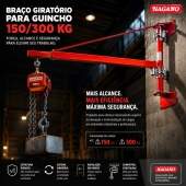 Bra�o Girat�rio para Guincho 150/300 kg