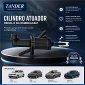 Cilindro Atuador Pedal Embreagem Fox 2010 a 2023 Gol Saveiro Voyage 6QE721388A