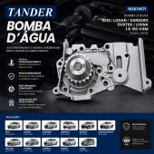 Bomba D'Água Clio Logan Sandero Duster Livina 1.6 16V K4M 2000 a 2016