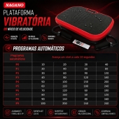 Plataforma Vibratória Fitness Controle Remoto 99 Velocidades