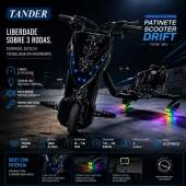 Triciclo Elétrico Scooter Patinete Drift 250W 36V até 15 km/h