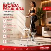 Simulador Escada Escalada Dobrável 125kg