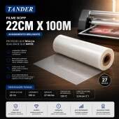 Filme Bopp Brilhante 22cm x 100m 27 Micras