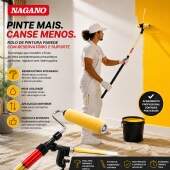 Rolo de Pintura de Parede com Reservatório e Suporte