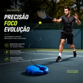 Bola de Tênis para Treinamento Solo com Base E Corda Elástica 13m