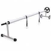 Enrolador Capa Térmica Piscina Aço Inox Tubo Ajustável 3,4 a 4,2 m