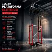 Andaime Plataforma Elétrico 300kg 6m 220v