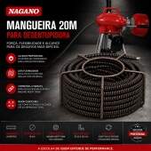 Mangueira 20m para Desentupidora