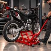 Elevador Hidráulico para Motos 680 kg com Pedal Trava de Segurança