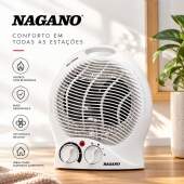 Ventilador Aquecedor Elétrico de Ambiente 1500w 2 em 1