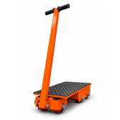 Carro Tartaruga para Movimentação de Cargas 12 Ton 360° 8 Roletes PU Barra de Direção