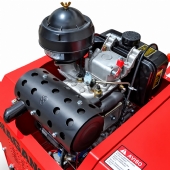Rolo Compactador Diesel 9HP 1 Ton Assento Pé de Carneiro Vibratório 800mm