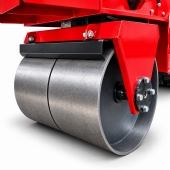 Rolo Compactador Diesel 9HP 1 Ton Assento Pé de Carneiro Vibratório 800mm