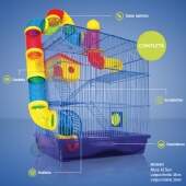 Gaiola Labirinto 3 Andares Para Hamster E Roedores