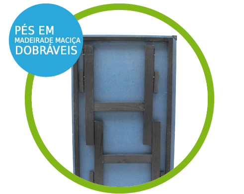 Mini Mesa de Ping-Pong, Tênis de Mesa , Tampo em MDP 12 mm, Pés Dobráveis - 1003K com Pés em madeira maciça dobráveis