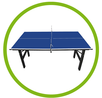 Dados técnicos da Mini Mesa de Ping-Pong, Tênis de Mesa , Tampo em MDP 12 mm, Pés Dobráveis - 1003K