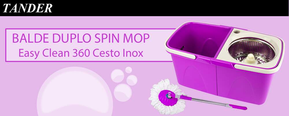 Balde Duplo Spin Easy Clean 360