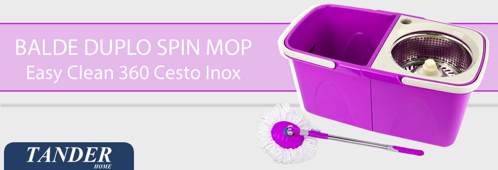 Balde Duplo Spin Easy Clean 360