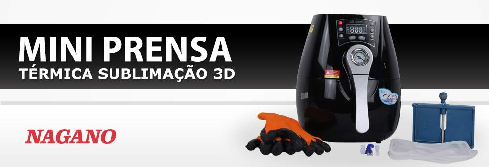 Mini Máquina de Sublimação 3d á Vácuo