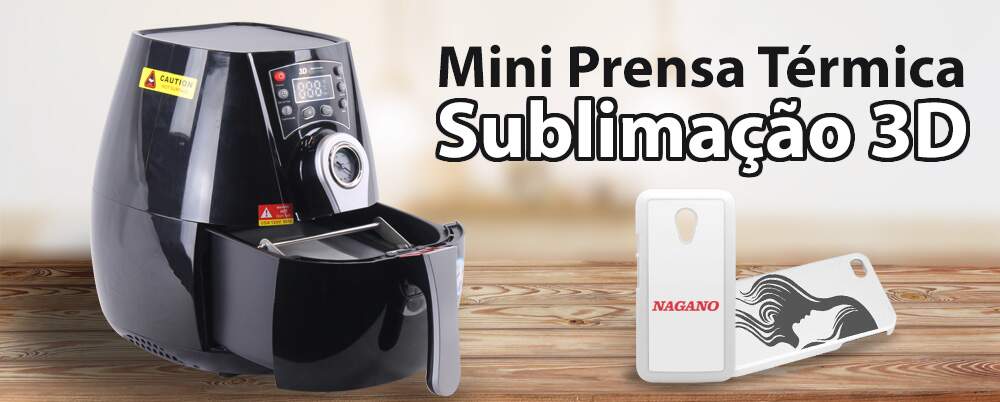 Mini Máquina de Sublimação 3d á Vácuo