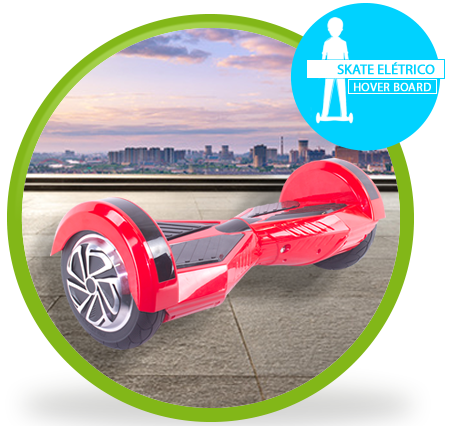 Skate Elétrico Hover Board 8 Polegadas com Bluetooth Led e Bolsa - THB031 Skate Elétrico Hover Board 8 Polegadas com Bluetooth Led e Bolsa - THB031
