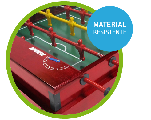 Mesa de Pebolim, Luxo, Varões embutidos, Totó Futebol - 1050 - Klopf com Material Resistente