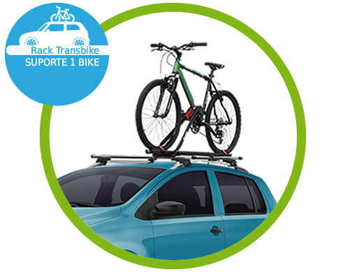Rack Transbike Teto Velox Aço Preto Suporte 1 Bike Rack Transbike Teto Velox Aço Preto Suporte 1 Bike