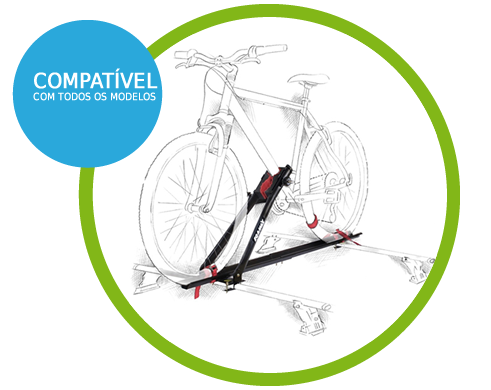 Rack Transbike Teto Velox Aço Preto Suporte 1 Bike Compatível Rack Transbike Teto Velox Aço Preto Suporte 1 Bike Compatível