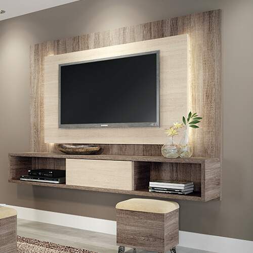 Painel Suspenso com Led Roble Graffiato / Bianco Vitale - 1604 Painel Suspenso com Led Roble Graffiato / Bianco Vitale - 1604