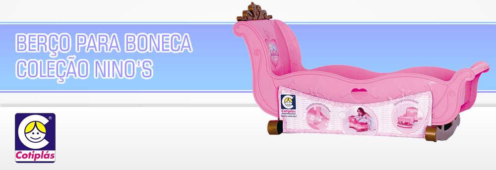 Berço para Boneca Coleção Nino's - Cotiplas