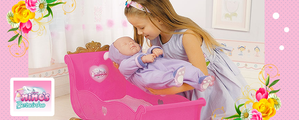 Berço para Boneca Coleção Nino's - Cotiplas
