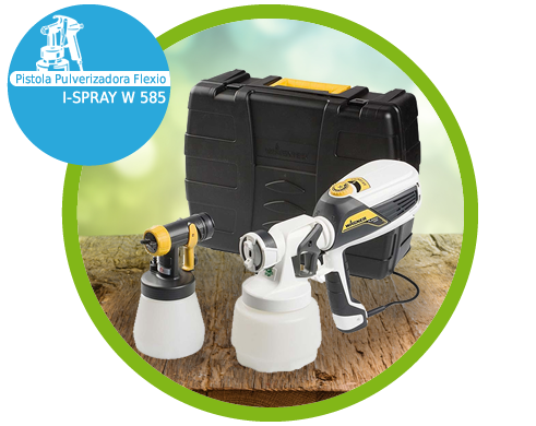 Pistola Pulverizadora Flexio I-Spray W 585 - 630w - Wagner Pistola Pulverizadora Flexio I-Spray W 585 - 630w - Wagner