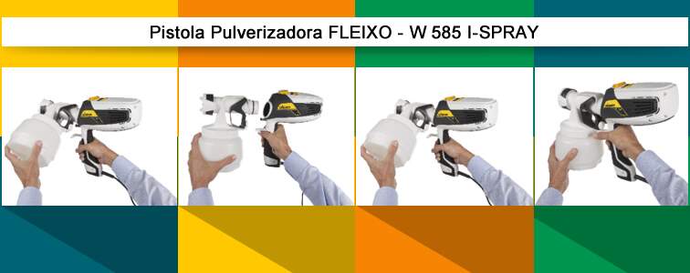 Pistola Pulverizadora Flexio I-Spray W 585 - 630w - Wagner Pistola Pulverizadora Flexio I-Spray W 585 - 630w - Wagner