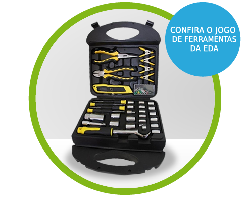 Maleta de Ferramentas Profissional, 117 Peças - EDA Maleta de Ferramentas Profissional, 117 Peças - EDA