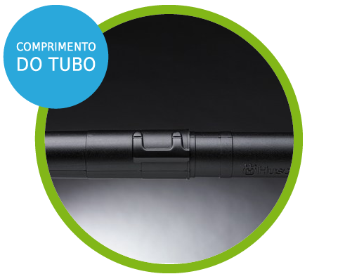 Comprimento do tubo Soprador de folhas à gasolina lateral 1.8 hp - 125BVX