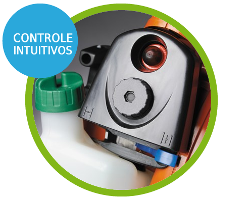 Controle Intuitivos Soprador de folhas à gasolina lateral 1.8 hp - 125BVX